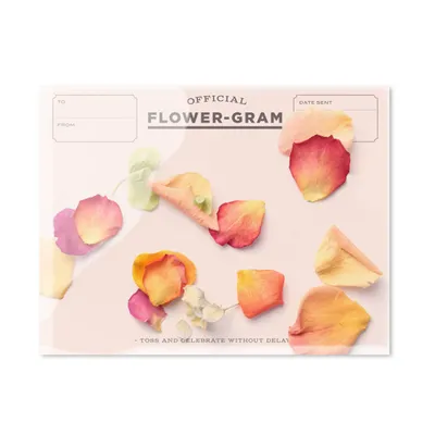 Flowergram - Peony, Rose + Hydrangea - Greeting Card