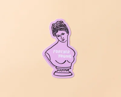 Helena Greek Bust Vinyl Sticker