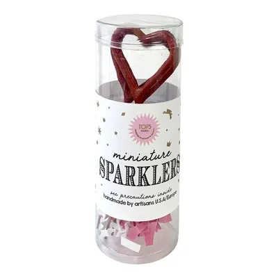 Mini Red Sparklers Heart in Tube