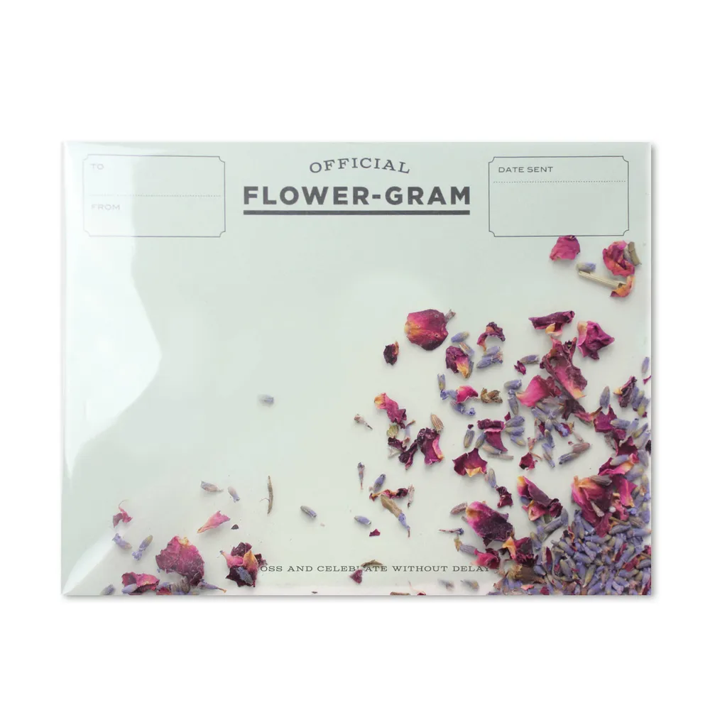 Flowergram - Lavender + Rose - Greeting Card