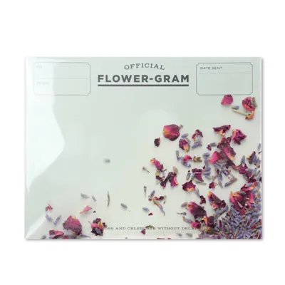 Flowergram - Lavender + Rose - Greeting Card