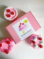 Pink Cherry Fake Cake DIY Craft Kit