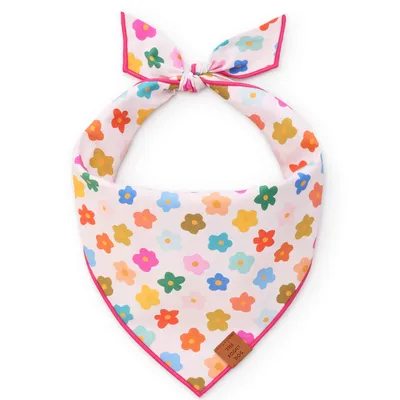 Rainbow Flower Summer Dog Bandana