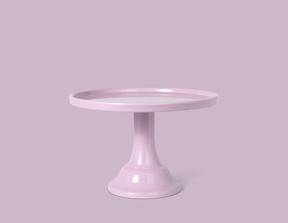 Melamine Cake Stand - Small Lilac Purple