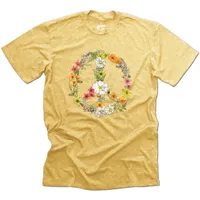 Floral Peace Sign Tee - S