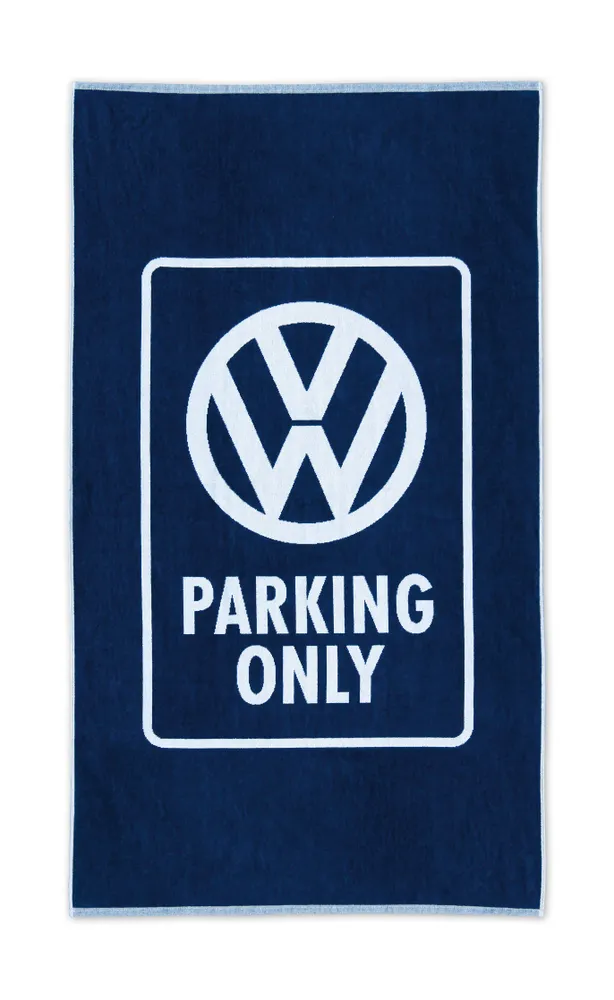 VW Beach Towel - Parking Only/Blue