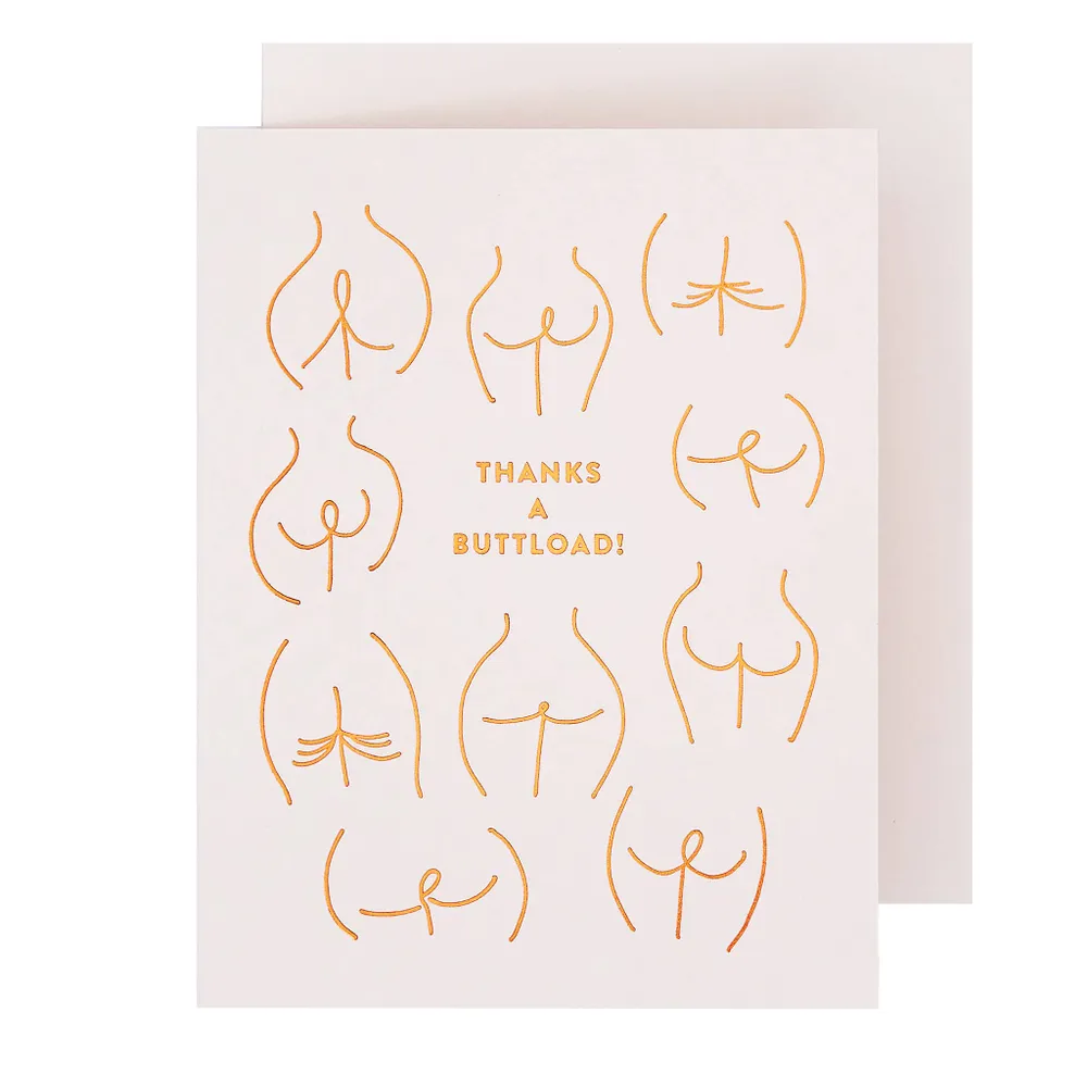 Thanks a Buttload Thank You Card - Boxed Set