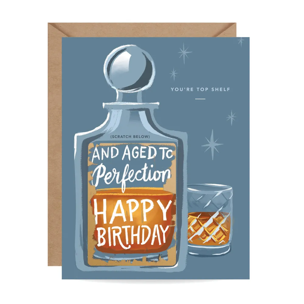 Scratch-off Whiskey - Birthday Card