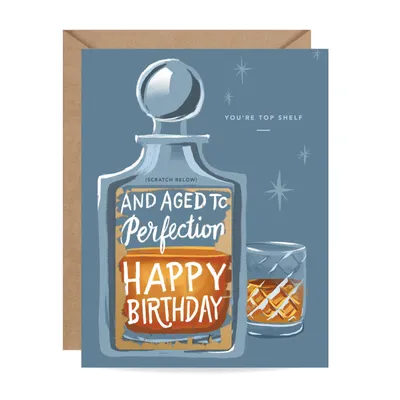 Scratch-off Whiskey - Birthday Card