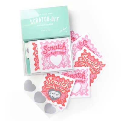 Scratch-off Valentines - Floral