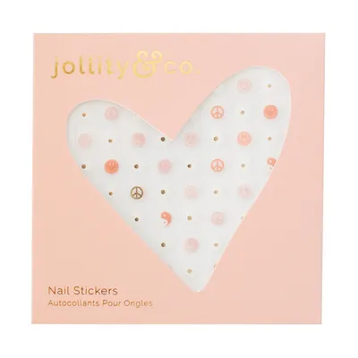 Peace & Love Nail Stickers - 1 Pk.