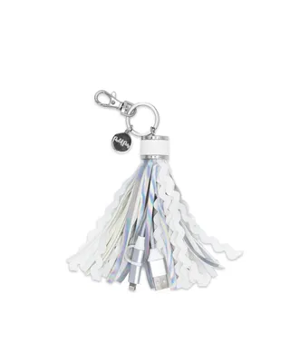 SNOW MUCH FUN CHARGING TASSEL KEYCHAIN