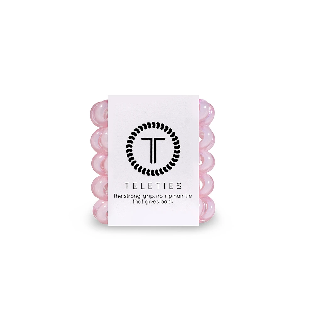 tinyTELE Hair Ties - Rose Water Pink