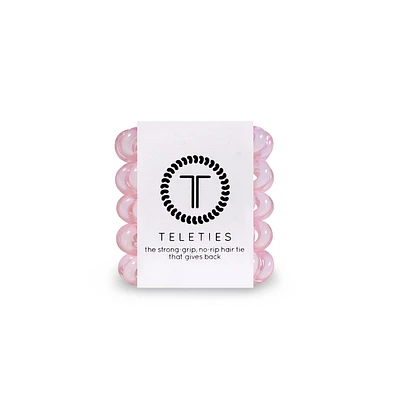 tinyTELE Hair Ties - Rose Water Pink