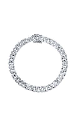 Shy Creation Diamond Pave Link Bracelet SC55005671V2