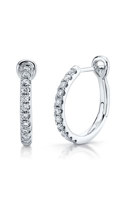 Shy Creation Diamond Hoop Earrings SC22005536