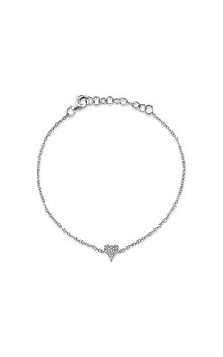 Shy Creation Diamond Pave Heart Bracelet SC55007633