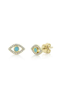 Shy Creation Eye Stud Earrings SC55019927