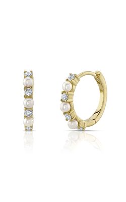 Shy Creation Cultured Pearl Huggie Earrings SC55023340