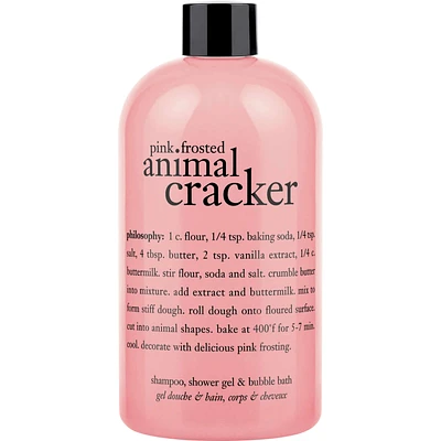 pink frosted animal cracker shampoo, shower gel & bubble bath