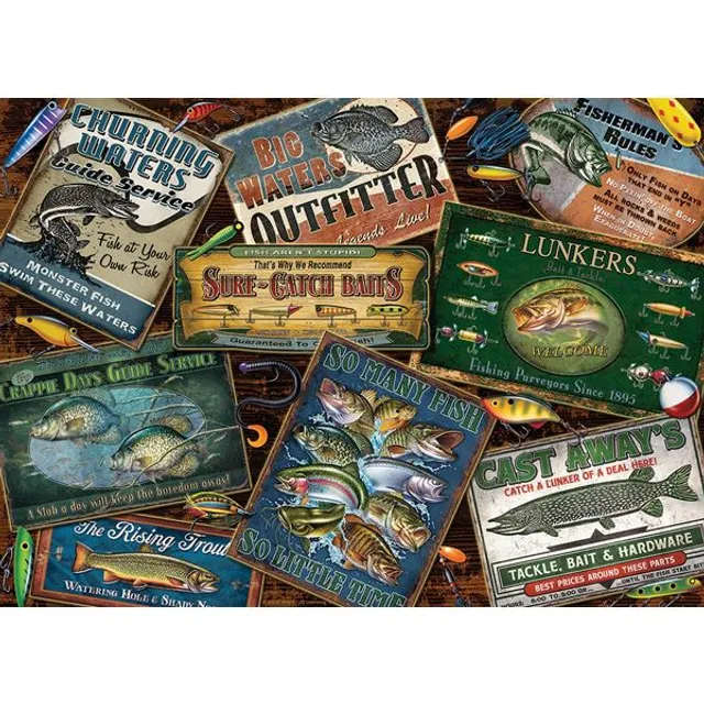 Mind Games Fish Signs 1000-Piece Jigsaw Puzzle