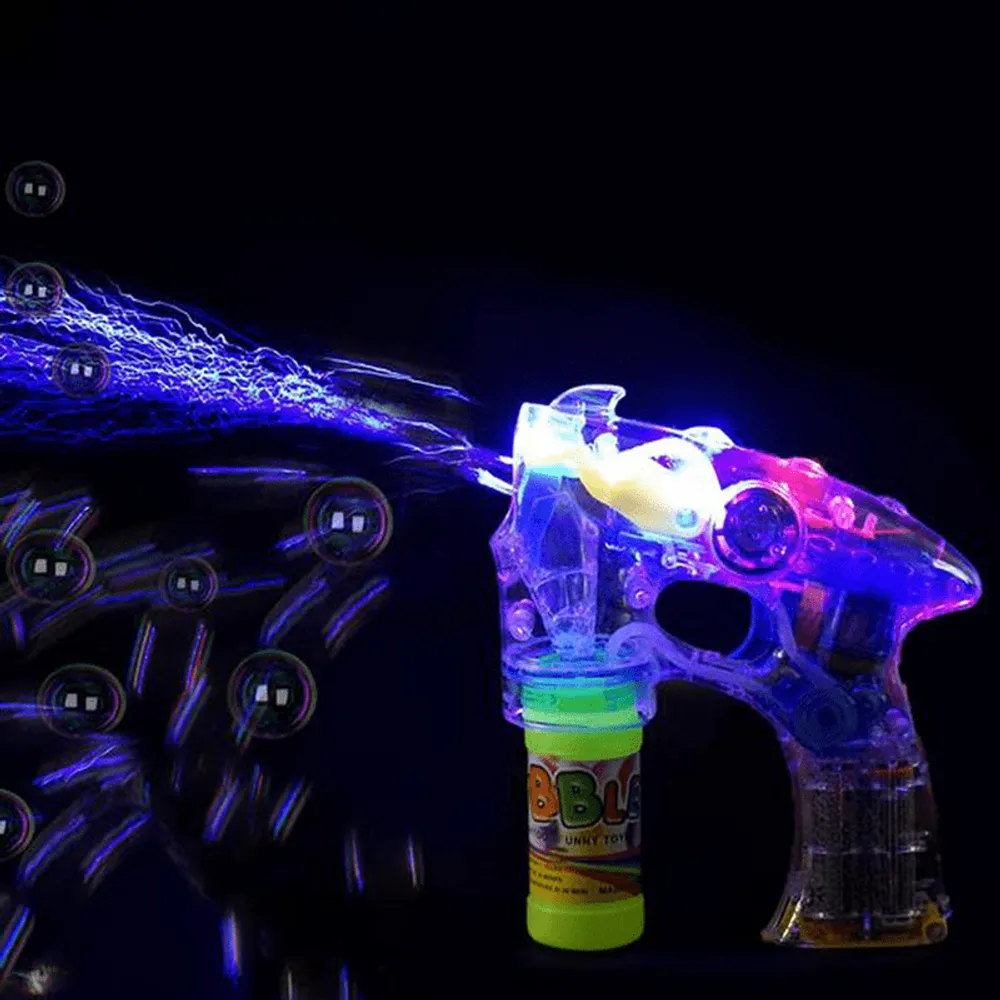 LED Flashing Bubbles Gun