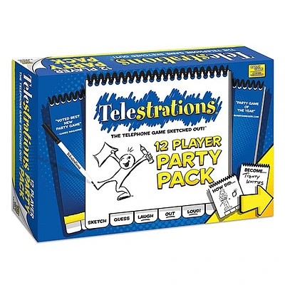 12 Player Telestrations Party Game