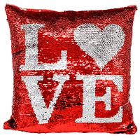 L<3VE Sequin Pillow