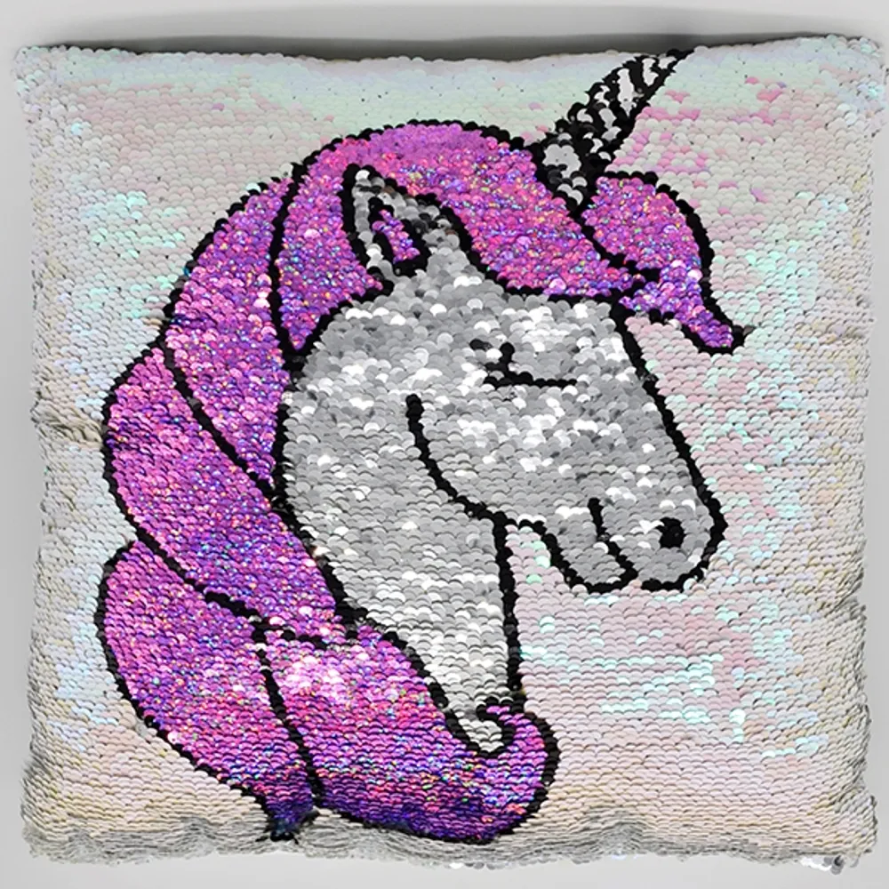 Unicorn Sequin Pillow