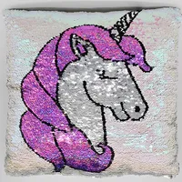 Unicorn Sequin Pillow