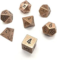 Chessex D&D Dice: Metal – 7 Pcs – Assorted