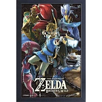 The Legend Of Zelda: Breath Of The Wild Divine Beasts 13″ x 19″ Framed Wall Art