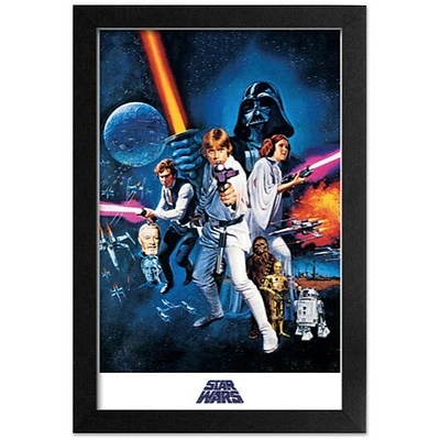 Star Wars: New Hope 13″ x 19″ Framed Wall Art