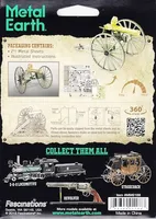 Old West Gatling Gun Metal Earth 3D Model Kit