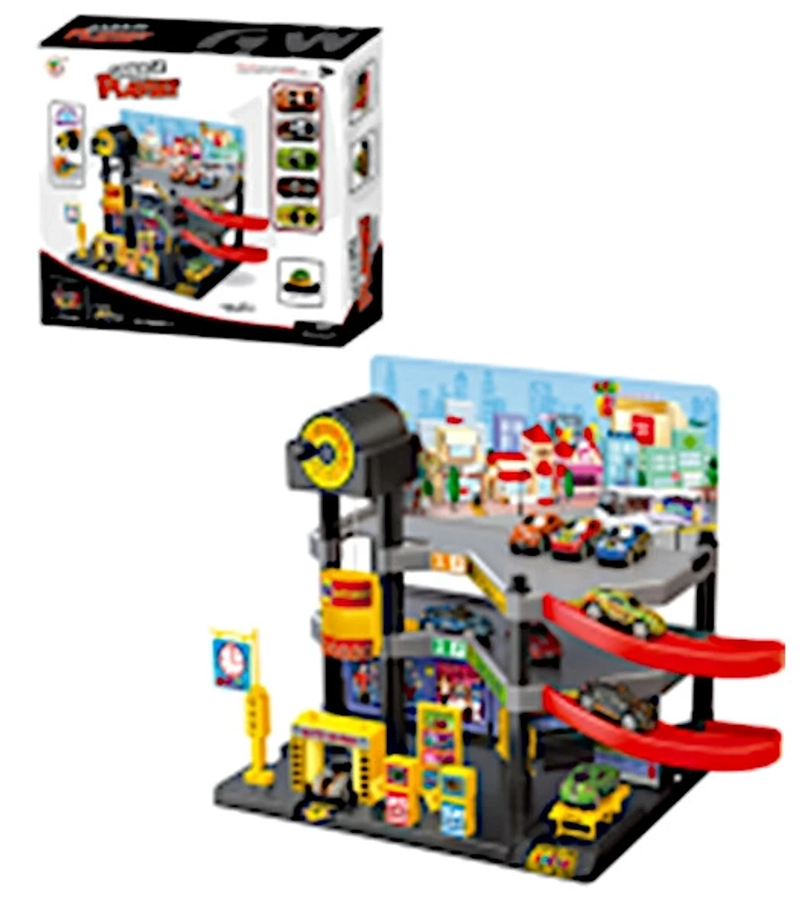 Garage Play Set 3 Tier