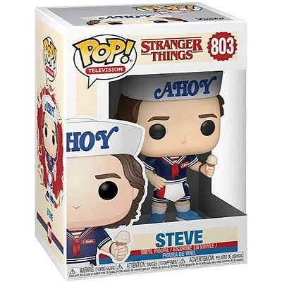 Pop Television: Stranger Things – Steve With Hat & Ice Cream Vinyl Figure