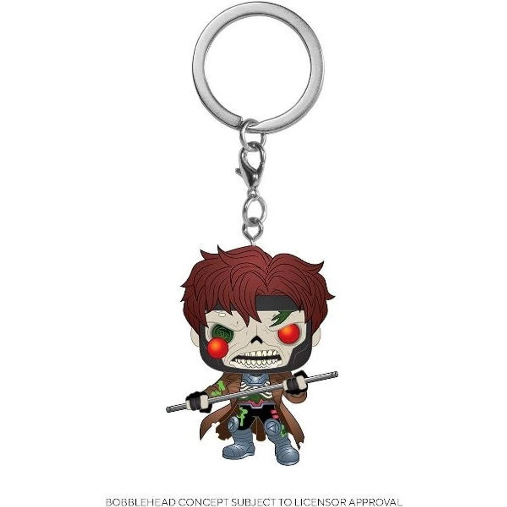 Pocket Pop Key Chain:  Marvel Zombies – Zombie Gambit Vinyl Figure