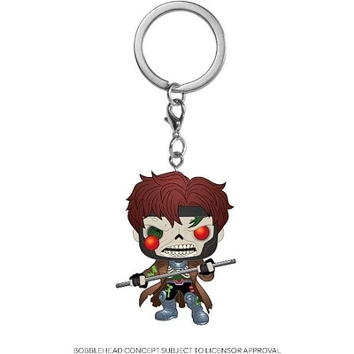 Pocket Pop Key Chain:  Marvel Zombies – Zombie Gambit Vinyl Figure