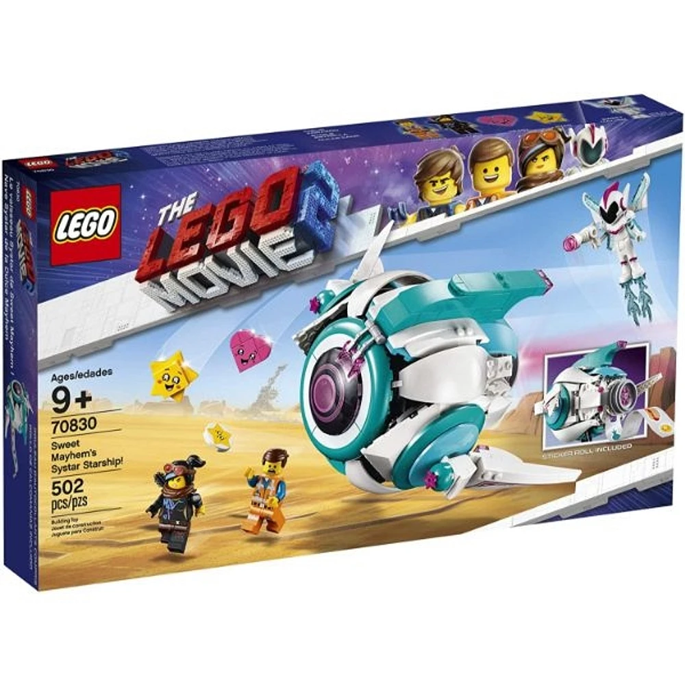 LEGO THE LEGO MOVIE 2: Sweet Mayhem’s Systar Starship – 502 Pieces