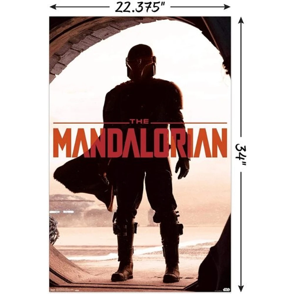 Wall Poster: Star Wars: The Mandalorian – Key Art – 22.375″ x 34″