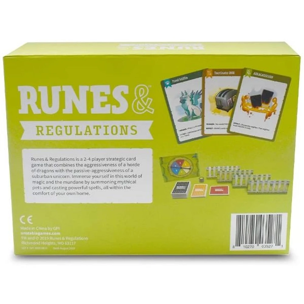 TeeTurtle Runes & Regulations Card Game