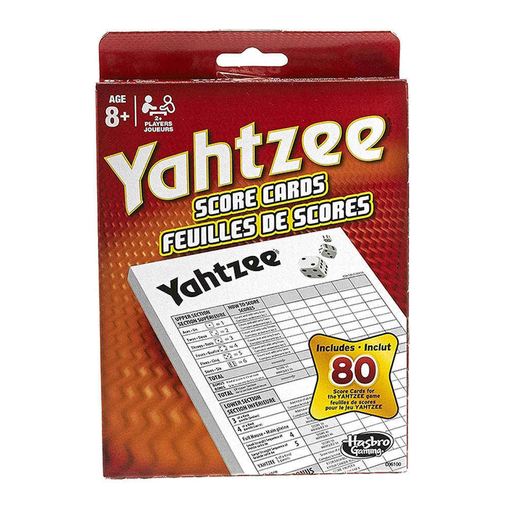 Yahtzee Score Cards