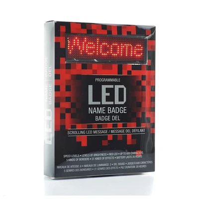 Tradeopia LED Name Message Tag