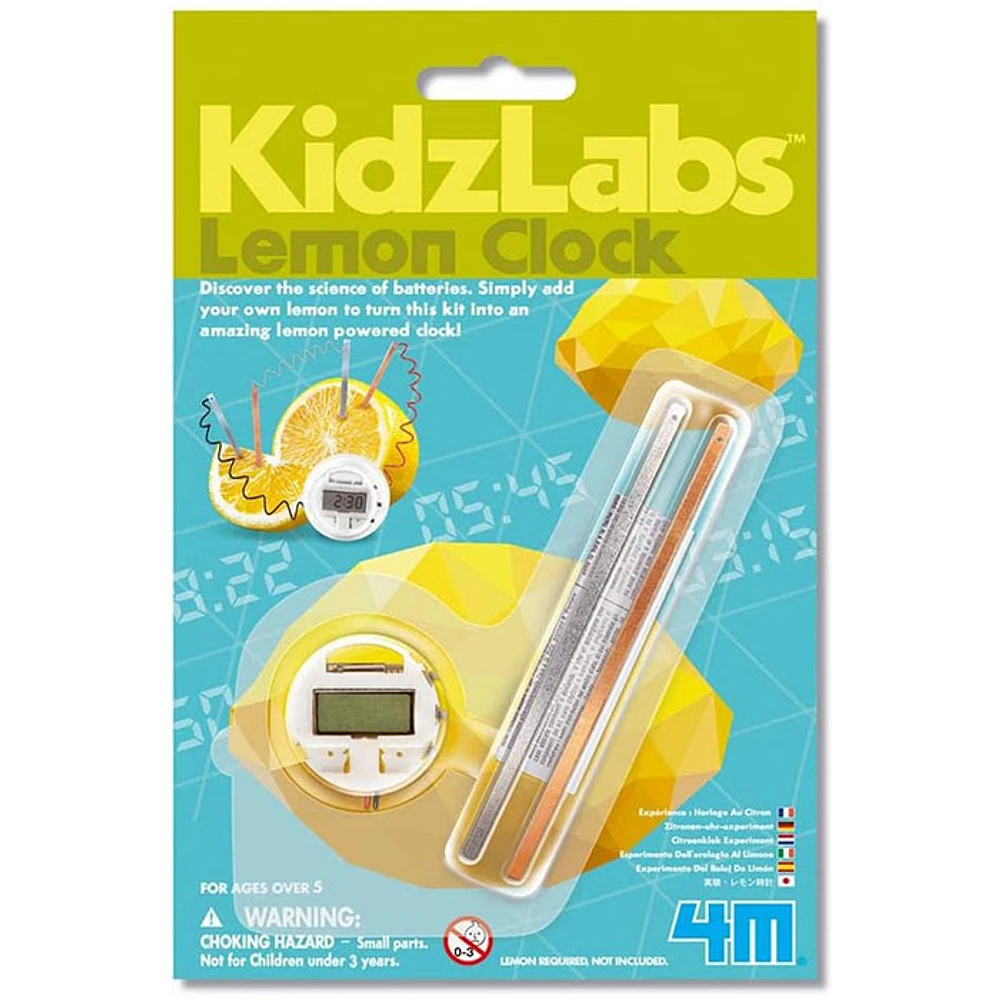 4M Lemon Powered Clock Kidz Labs Science Kit