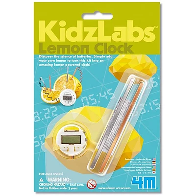 4M Lemon Powered Clock Kidz Labs Science Kit