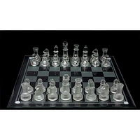 Chess Set Glass 35×35 cm