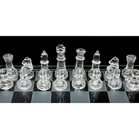 Chess Set Glass 35×35 cm