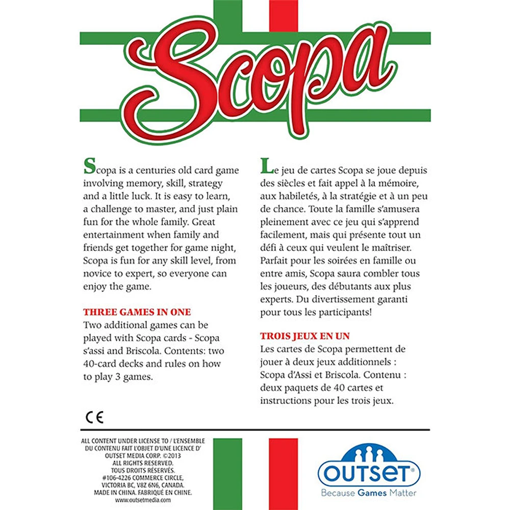 Scopa Card Game