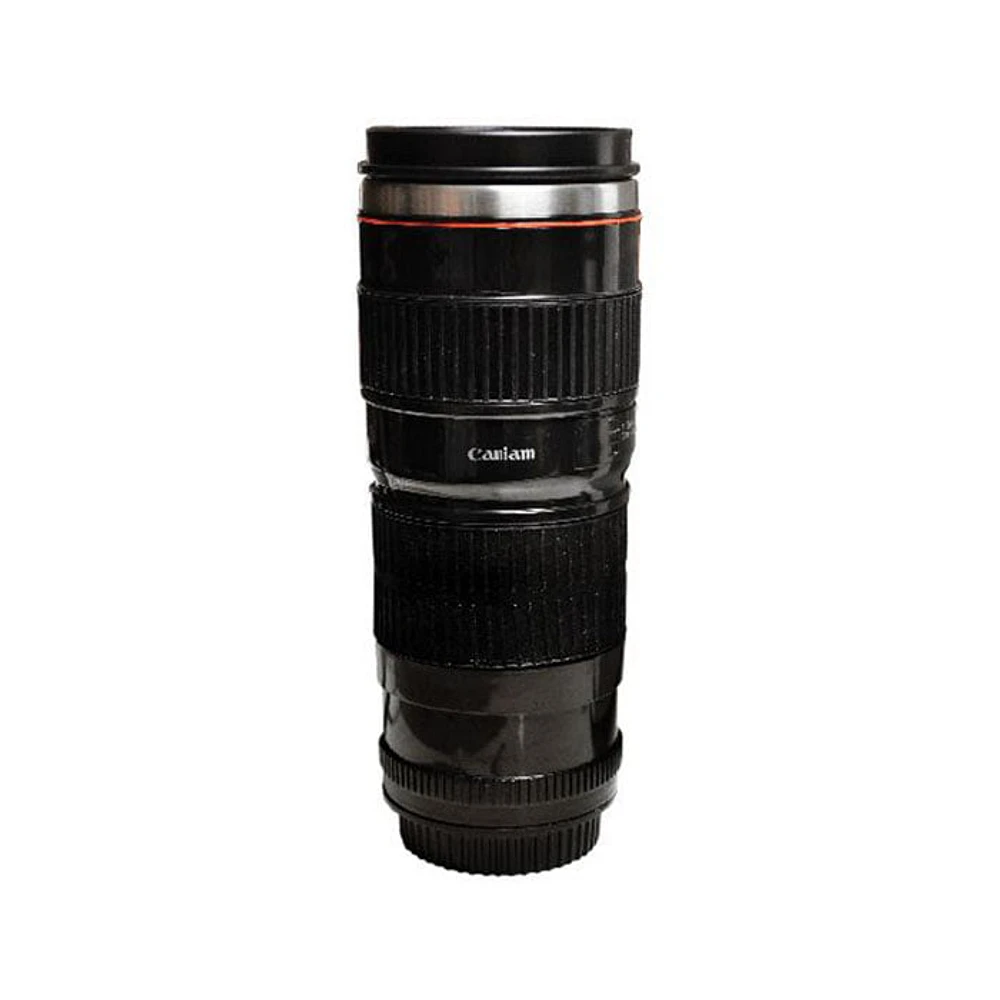 Camera Lens Mug Black 16 OZ