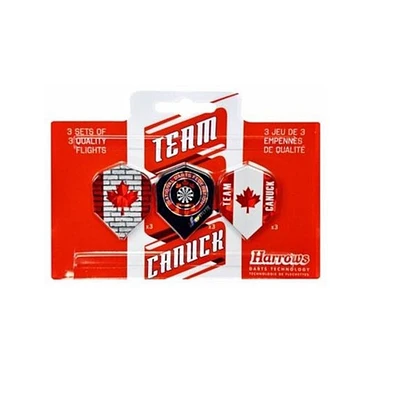 Harrows Team Canuck Dart Flights Set